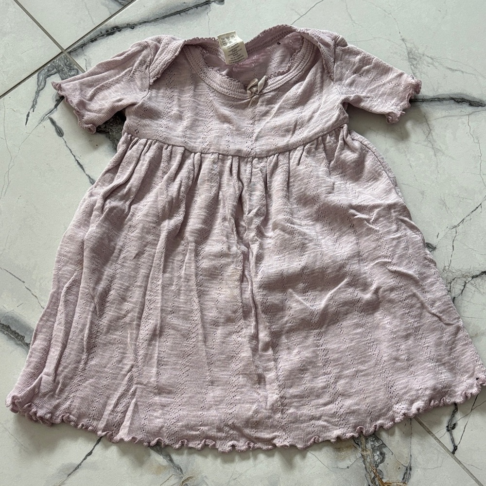 Kate Quinn Light Purple Pointelle Dress